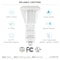 Luxrite Vertical PL LED CFL Replacement Light Bulbs 3 CCT Selectable 11W 1450LM G24/G24Q/GX24Q Base 2-Pack LR24567-2PK - alternate 3